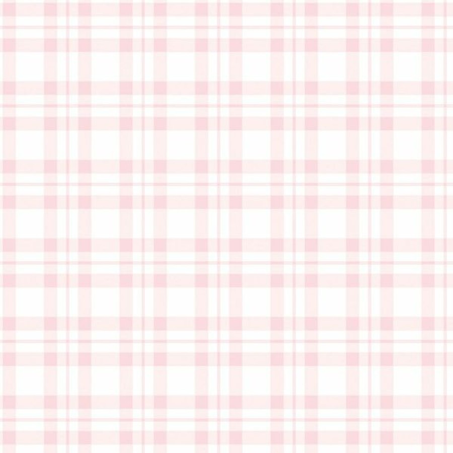 Geometric & Motif | * Quality Guarantee Tiny Tots 2 Plaid Wallpaper Pink Galerie G78396