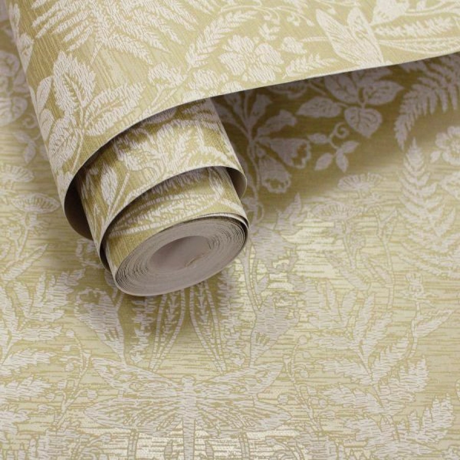 Paste The Wall | * Hot Sell Alchemy Wallpaper Collection Loxley Ochre And Gold Holden 65800