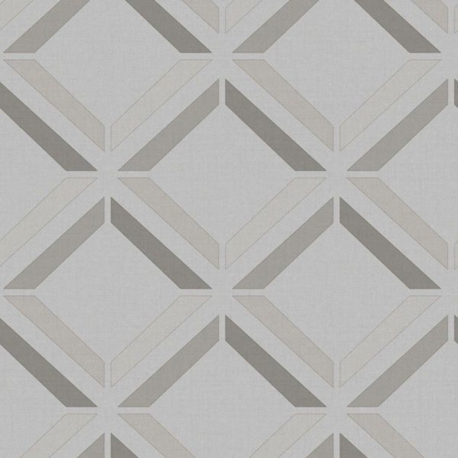 Geometric & Motif | * Clearance Kaleidoscope Lana Geo Wallpaper Gray Holden 90593