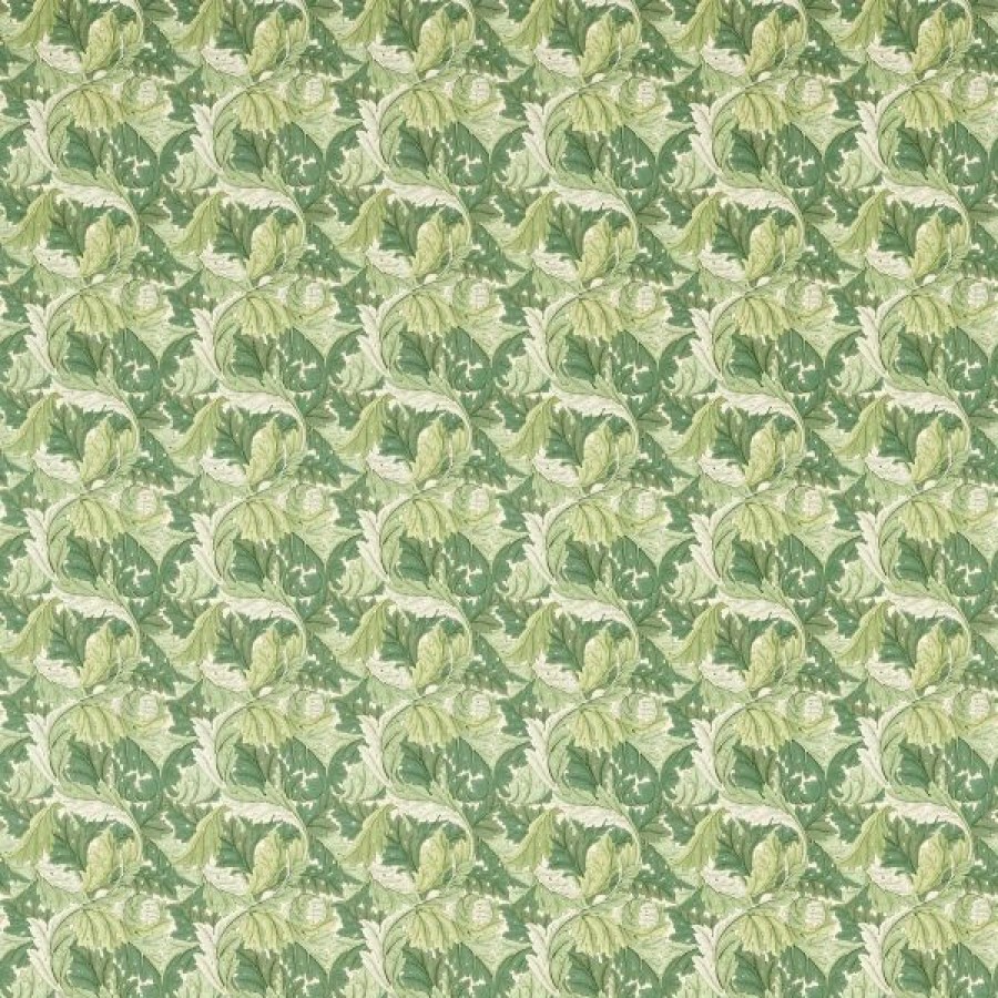 Fabric | * Popular William Morris Acanthus Fabric Apple Sage F1681/02 By The Meter