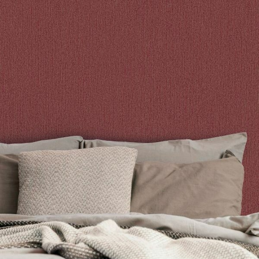 Stripe | * Lower Price Eden Wallpaper Collection Hadley Stripe Red Muriva J72410