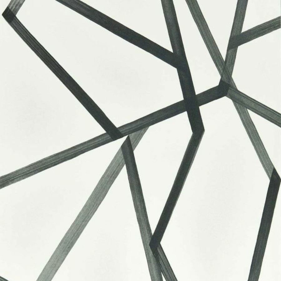 Geometric & Motif | * Clearance Sale Harlequin Sumi Geometric Wallpaper Pearl White And Charcoal Htew112600