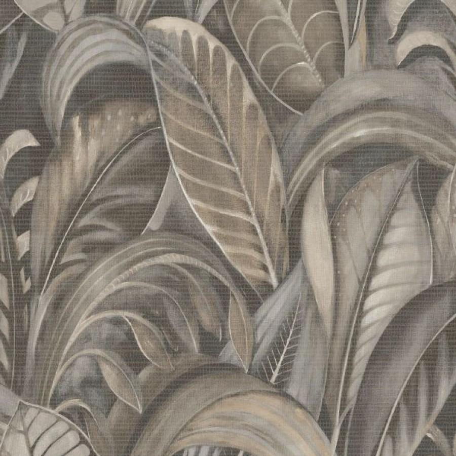 Tropical & Jungle | * Top Sell Khalili Wallpaper Raffia Charcoal Holden 65942