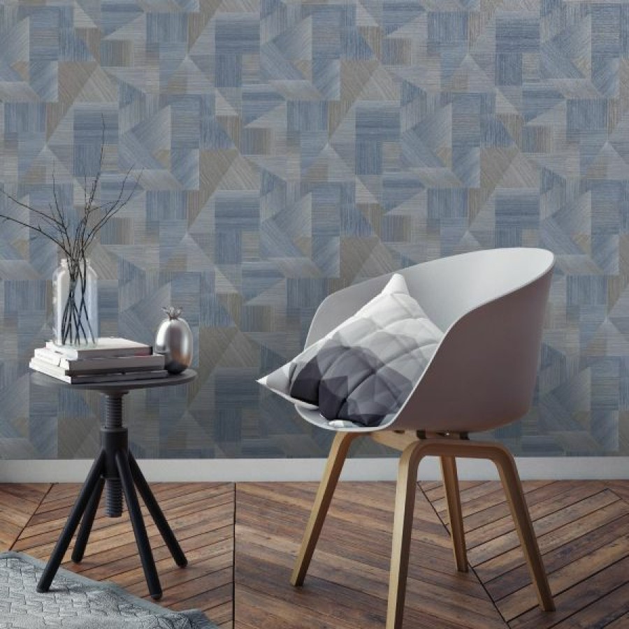 Geometric & Motif | * Top Sell Laronda Geometric Wallpaper Navy Holden 65753