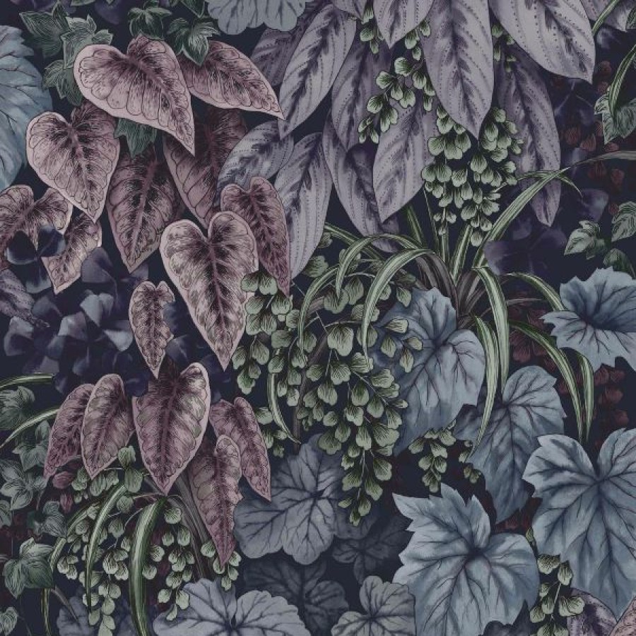 Tropical & Jungle | * Good Quality Cascading Gardens Wallpaper Collection Cascading Garden Plum Holden 91362