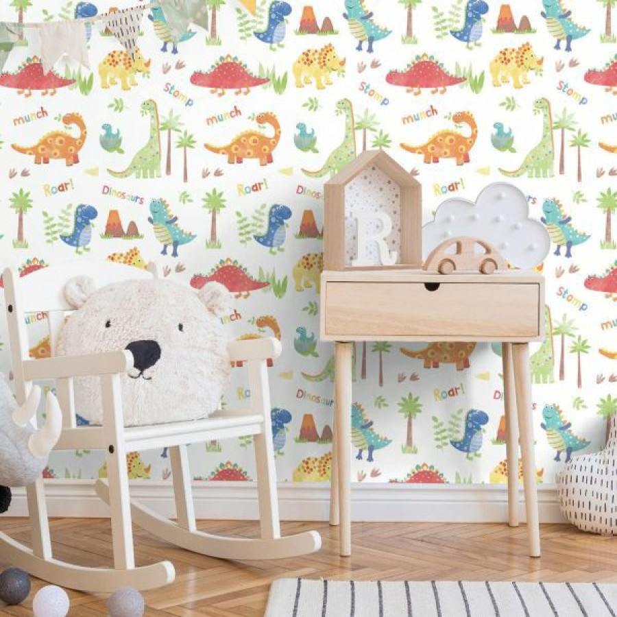 Bedroom | * Good Quality Tiny Tots 2 Dinosaurs Wallpaper Primary Galerie G78364