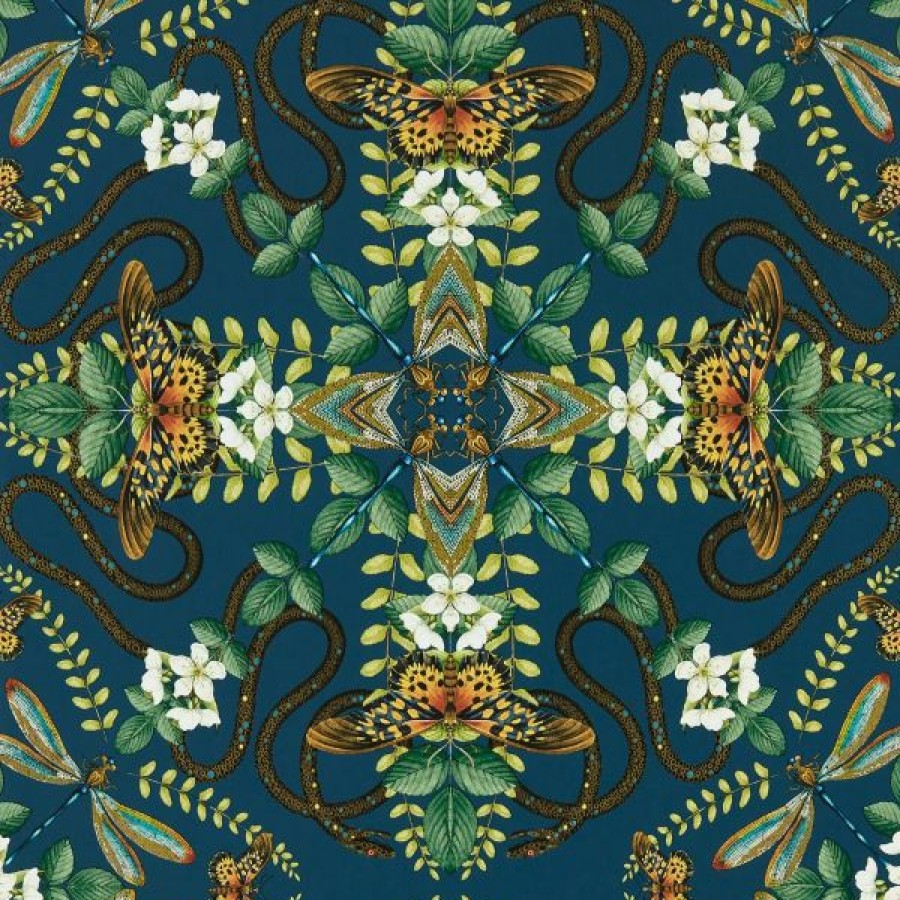 Other | * High Quality Wedgwood Botanical Wonders Emerald Forest Wallpaper Midnight Blue W0129/03