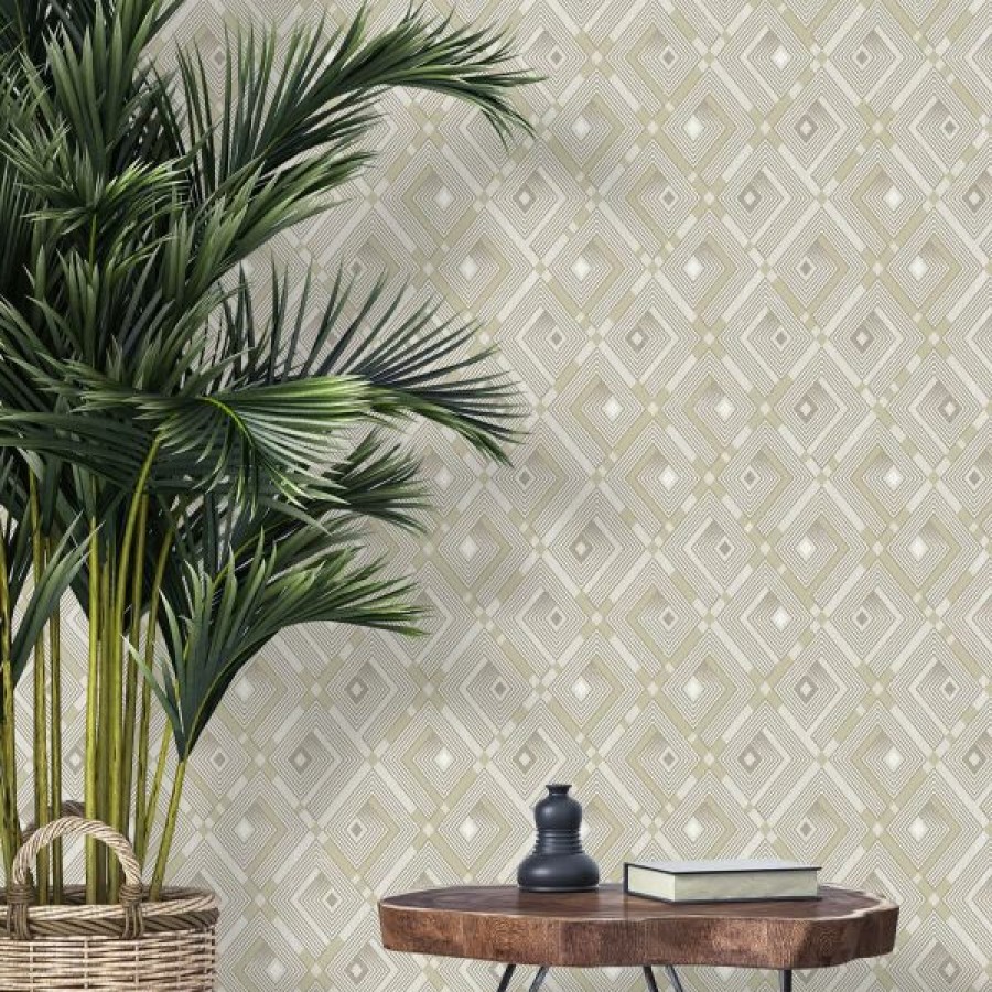 Geometric & Motif | * Hot Sell Odyssee Wallpaper Collection Ithaca Geo Cream Muriva L95207