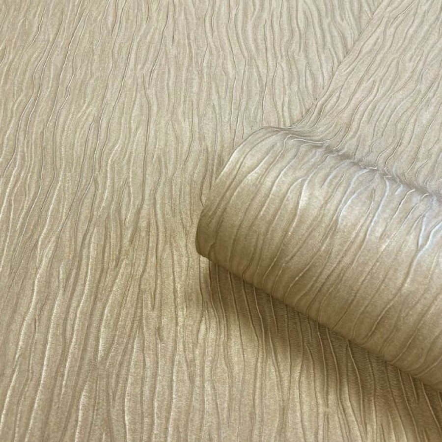 Plain | * Fashionable Tiffany Texture Vinyl Wallpaper Gold Belgravia 41322