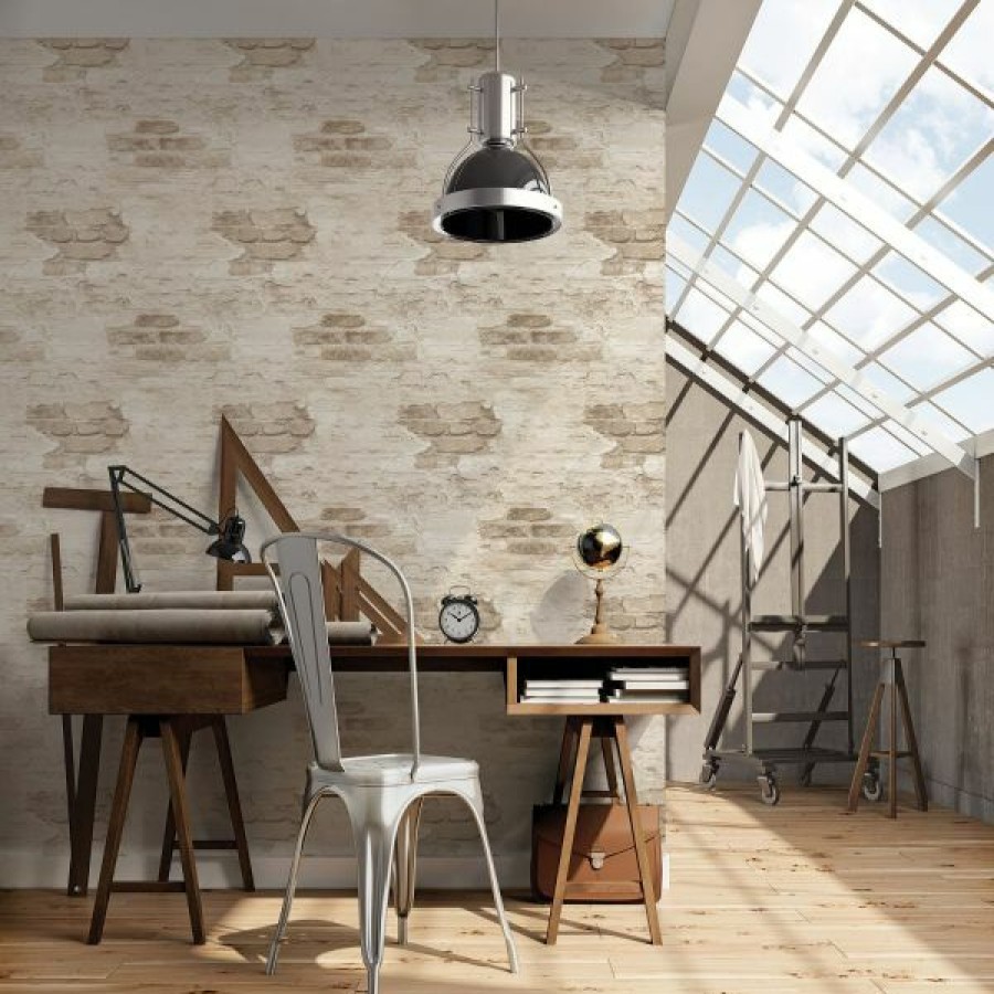 Bricks & Stone | * Clearance Sale Grunge Collection Wallpaper Exposed Brick Beige Galerie G45355