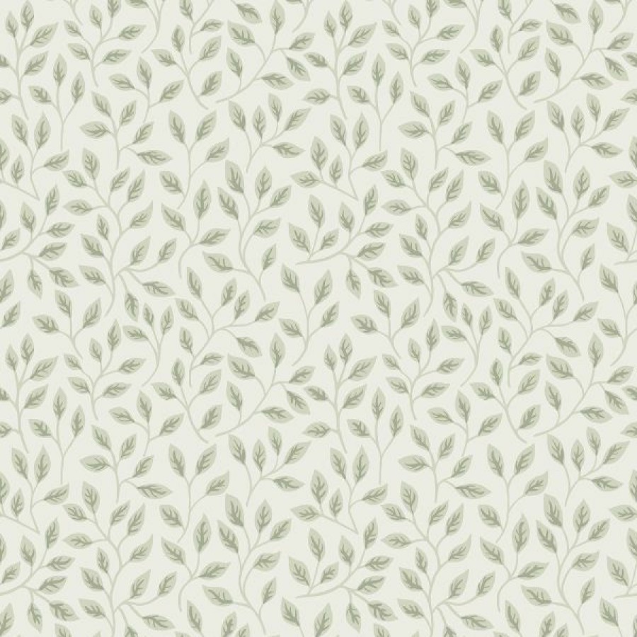 Luxury Wallpaper | * Clearance Sale Apelviken Leaf Trail Wallpaper White Galerie 33019