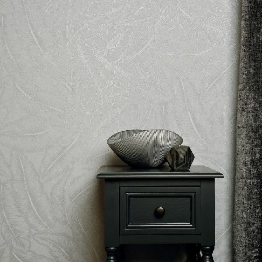 Tropical & Jungle | * Fashionable Elgin Tropical Leaf Wallpaper Gray Holden 65730