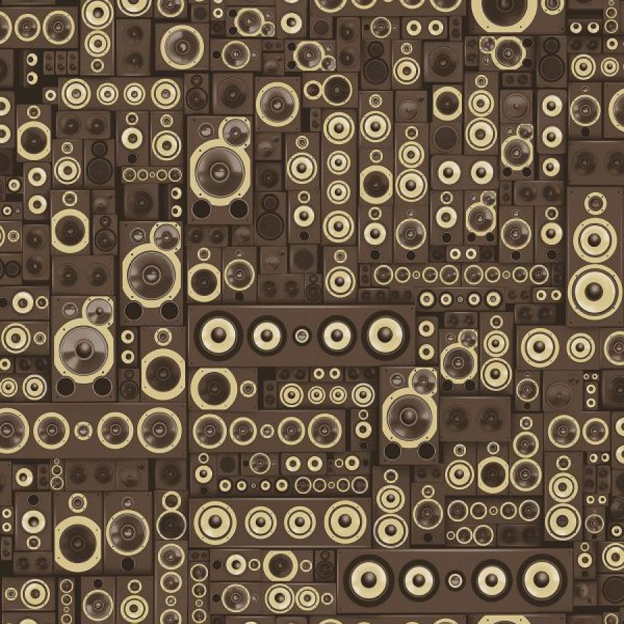 Other | * Fashionable Grunge Collection Wallpaper Speakers Sepia Galerie G45369