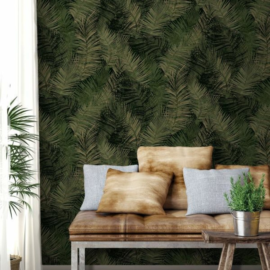 Tropical & Jungle | * 100% Guarantee Odyssee Wallpaper Collection Areca Leaf Green Muriva L93404