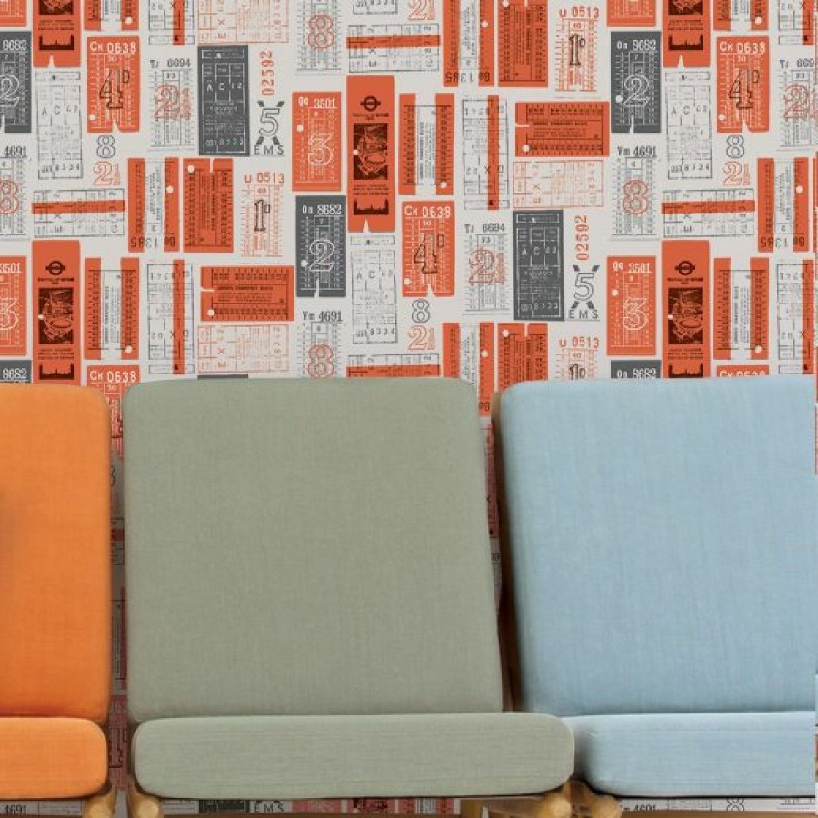 Other | * Clearance Hold Tight Wallpaper Harvest Orange Mini Moderns Azdpt017Ho