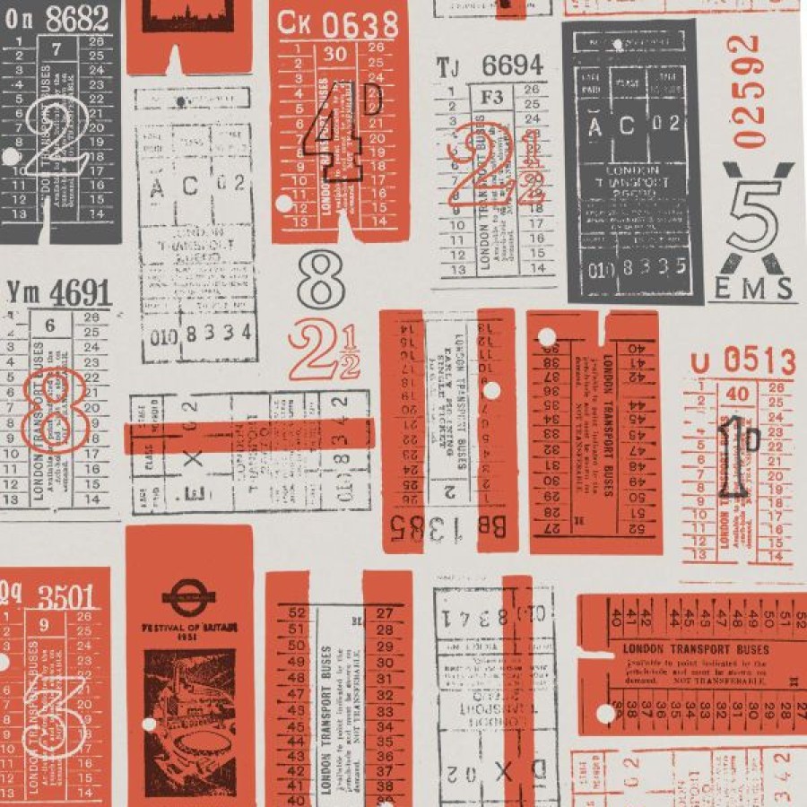 Other | * Clearance Hold Tight Wallpaper Harvest Orange Mini Moderns Azdpt017Ho