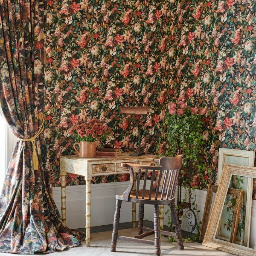 Other | * Clearance Sale Marianne Lilum Wallpaper Russet Noir Clarke And Clarke W015805