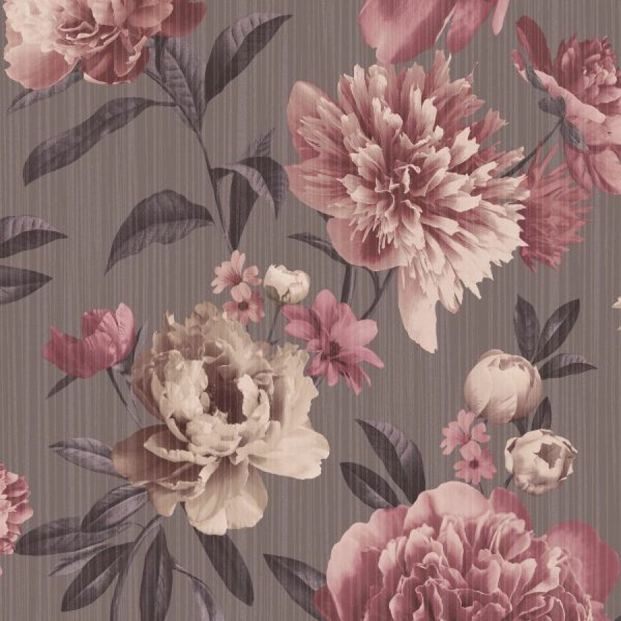 Tropical & Jungle | * 100% Guarantee Valentina Big Bloom Wallpaper Mauve The Design Library 526851