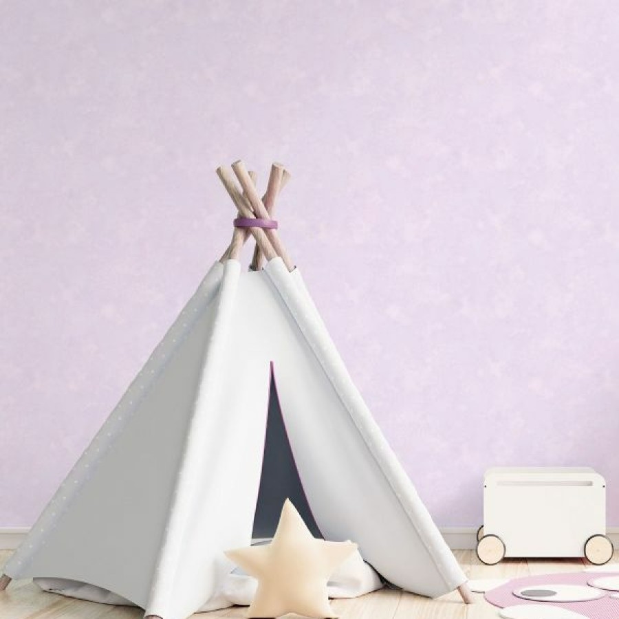 Plain | * 100% Guarantee Tiny Tots 2 Baby Texture Wallpaper Light Purple Glitter Galerie G78353