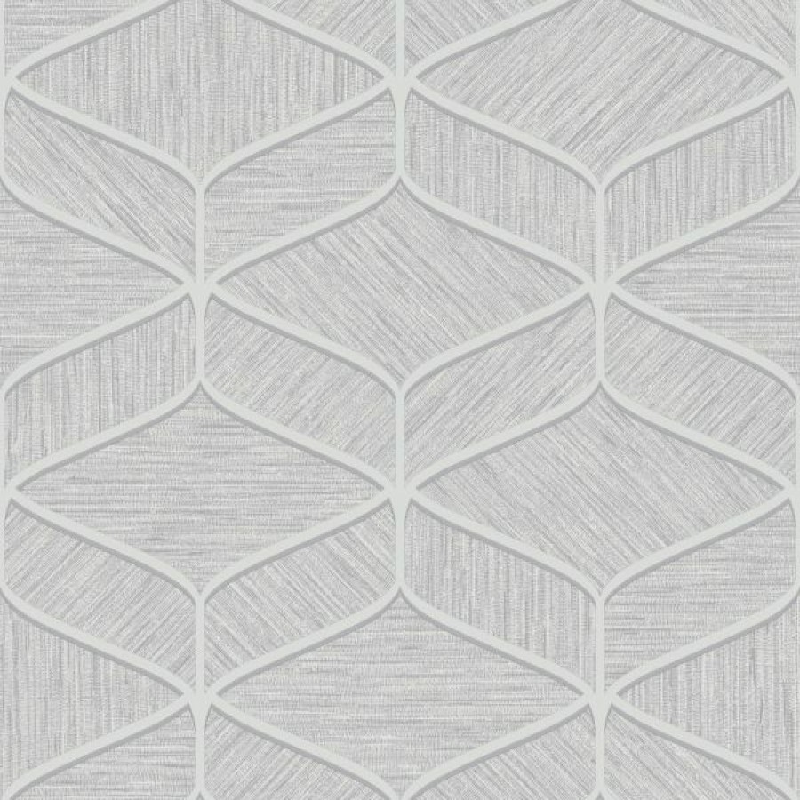 Kitchen | * Clearance Sale Luciano Geo Texture Wallpaper Silver Belgravia 3851