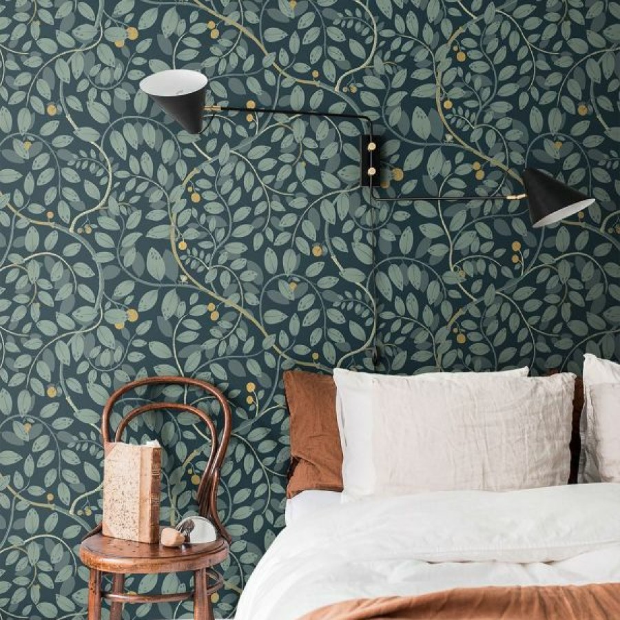 Arts | * Top Sell Sommarang Kirke Wallpaper Blue Galerie S65106