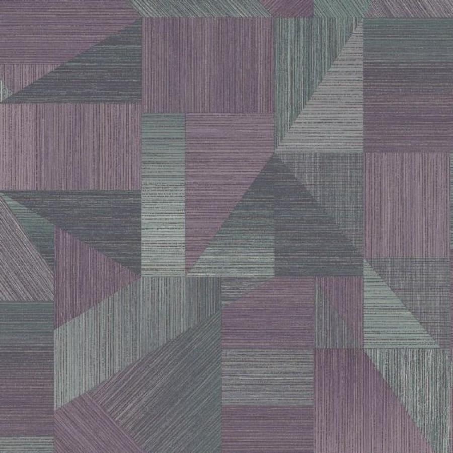 Geometric & Motif | * Hot Sell Laronda Geometric Wallpaper Plum Holden 65752