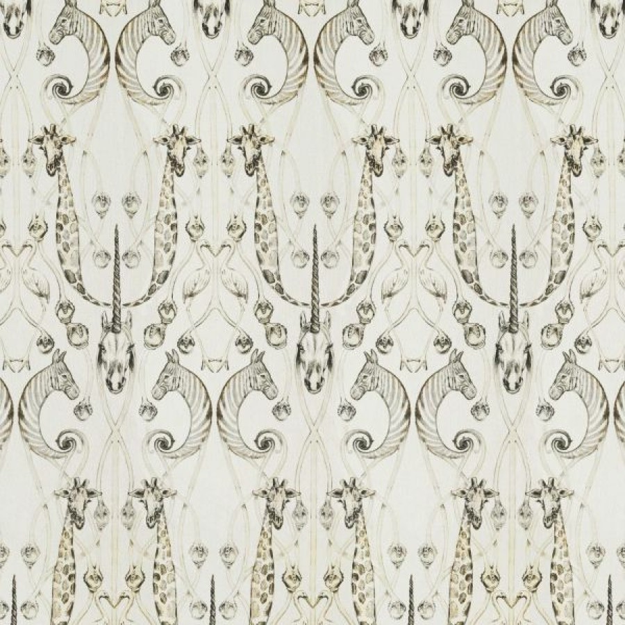 Fabric | * Free Delivery The Chateau By Angel Strawbridge Le Chateau Des Animaux Natural Fabric Cream Lec/Nat/14000Fa By The Meter