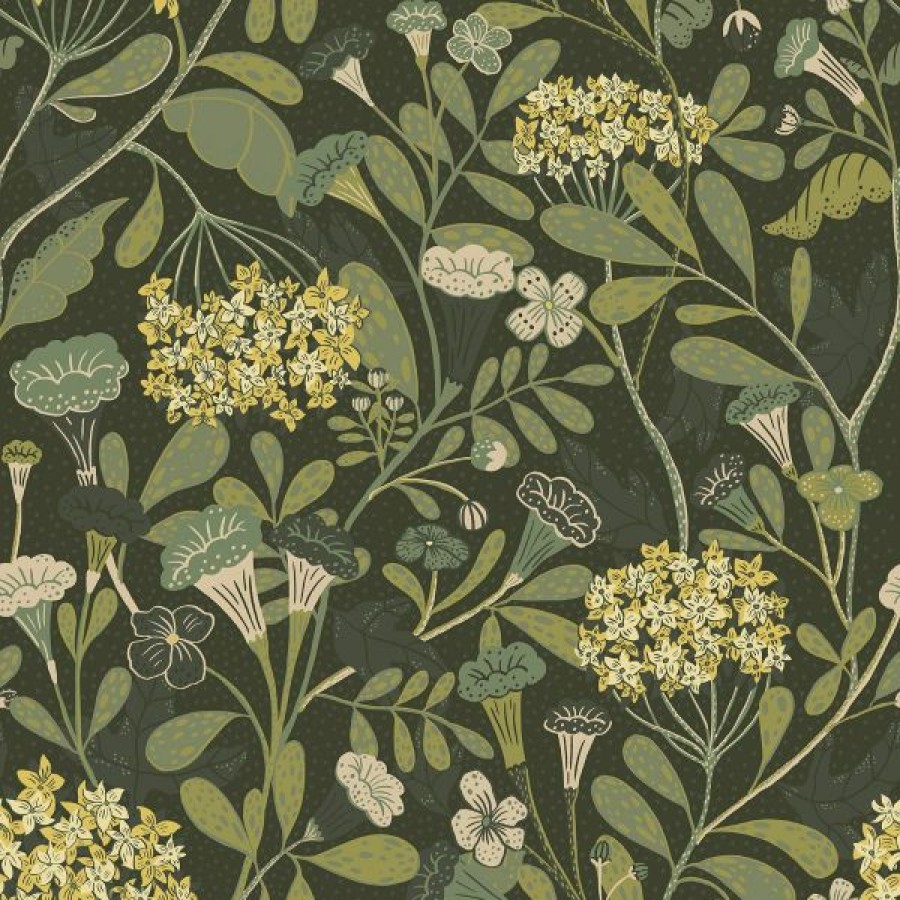 Arts | * High Quality Sommarang Hybbe Wallpaper Dark Green Galerie S55022